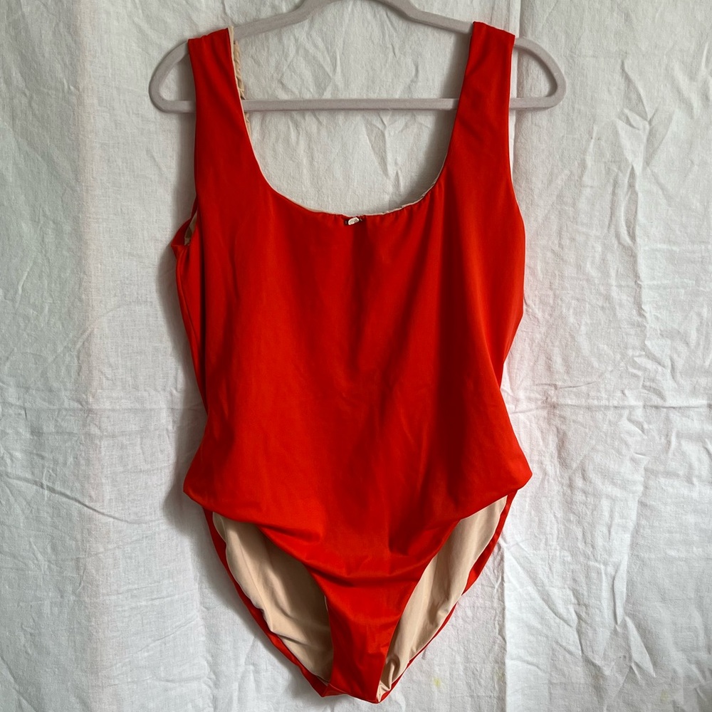 Rat Boi perfect scoop one piece in Spritz XXL
